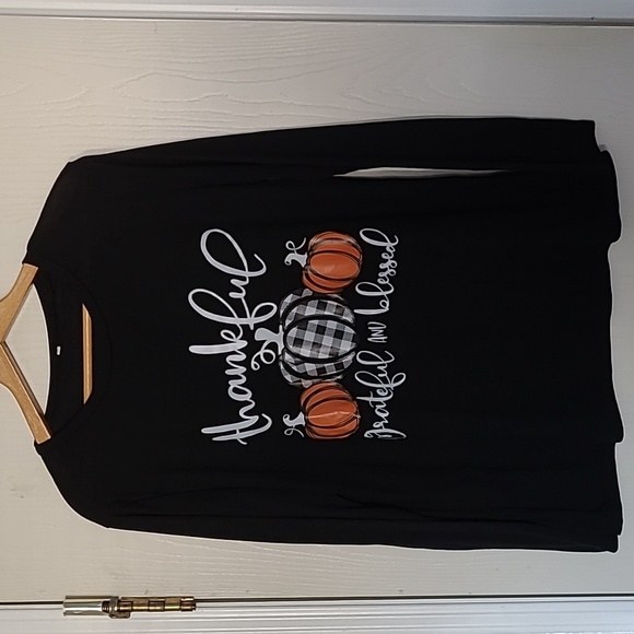 Source Unknown Tops - Thankful, Grateful,Blessed Tee.